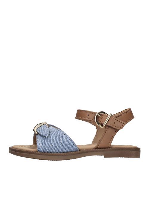 Sandali in pelle e tessuto DIANETTI | 1641P ORTIGIA/SOVAGEJEANS-CUOIO